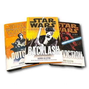 Star  Wars Outcast Backlash Conviction Aaron Allston Book Lot 3 HC DJ Fir…
